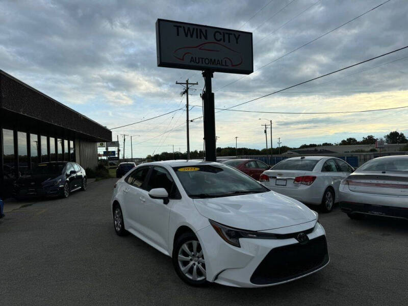 2021 Toyota Corolla for sale at TWIN CITY AUTO MALL in Bloomington IL