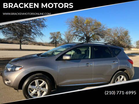 2009 Nissan Murano for sale at BRACKEN MOTORS in San Antonio TX