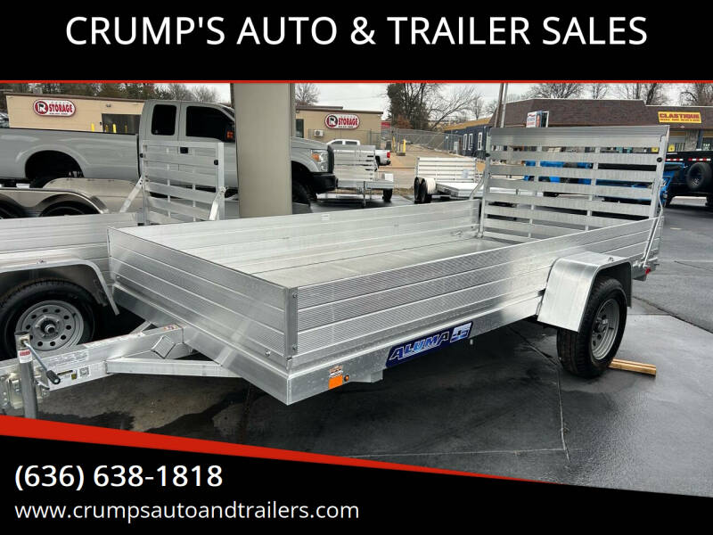 2025 Aluma 12’ Utility Trailer w Sides for sale at CRUMP'S AUTO & TRAILER SALES in Crystal City MO