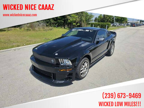 2007 Ford Mustang GT SHELBY for sale at WICKED NICE CAAAZ in Cape Coral FL