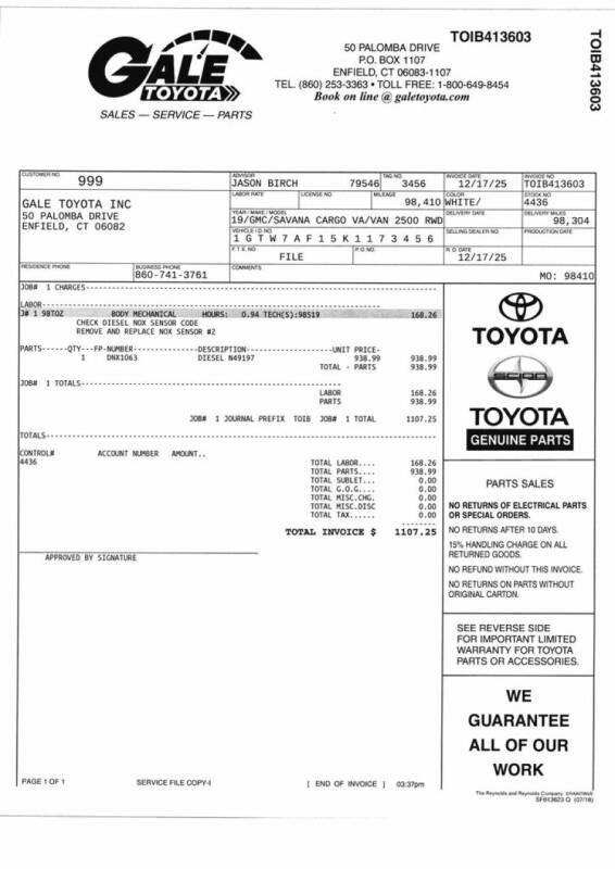 2019 GMC Savana 2500