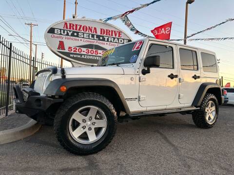 2012 Jeep Wrangler Unlimited for sale at Arizona Drive LLC in Tucson AZ