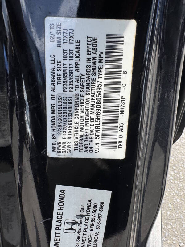 2013 Honda Odyssey EX-L