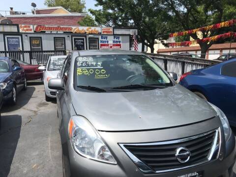 2012 Nissan Versa for sale at Chambers Auto Sales LLC in Trenton NJ