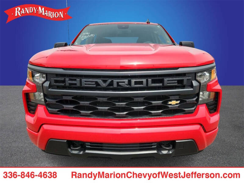 Used 2023 Chevrolet Silverado 1500 Custom with VIN 1GCPDBEK8PZ147889 for sale in West Jefferson, NC