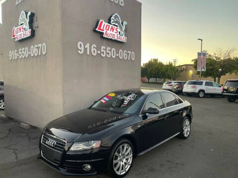 2012 Audi A4 for sale at LIONS AUTO SALES in Sacramento CA