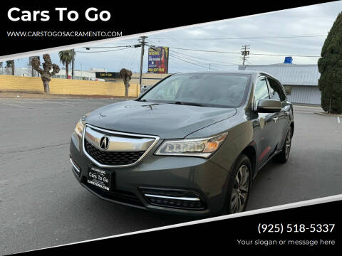 2015 Acura MDX for sale at Cars To Go in Sacramento CA