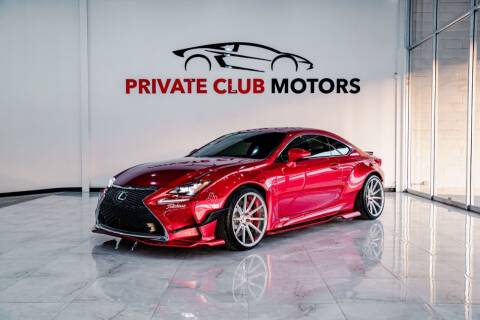2015 Lexus RC 350 for sale at Private Club Motors in Houston TX