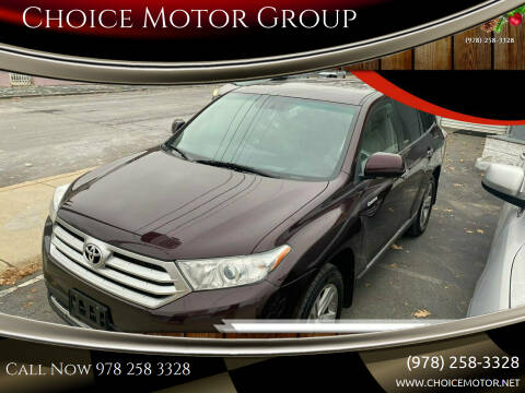 2013 Toyota Highlander for sale at Choice Motor Group in Lawrence MA
