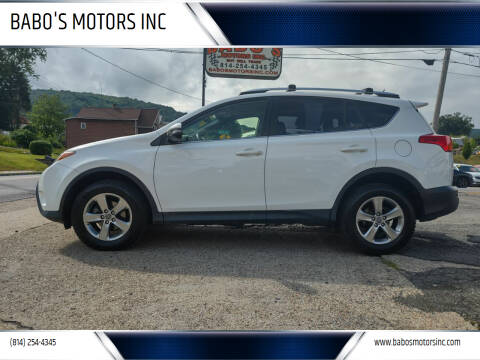 2015 Toyota RAV4 for sale at BABO'S MOTORS INC in Johnstown PA