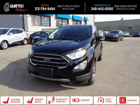 2018 Ford EcoSport for sale at Quattro Motors 2 in Farmington Hills MI