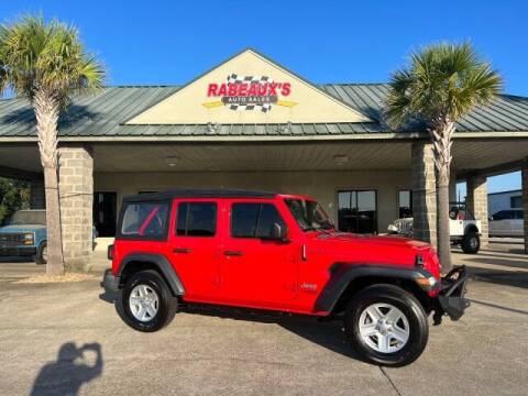 2019 Jeep Wrangler Unlimited for sale at Rabeaux's Auto Sales in Lafayette LA