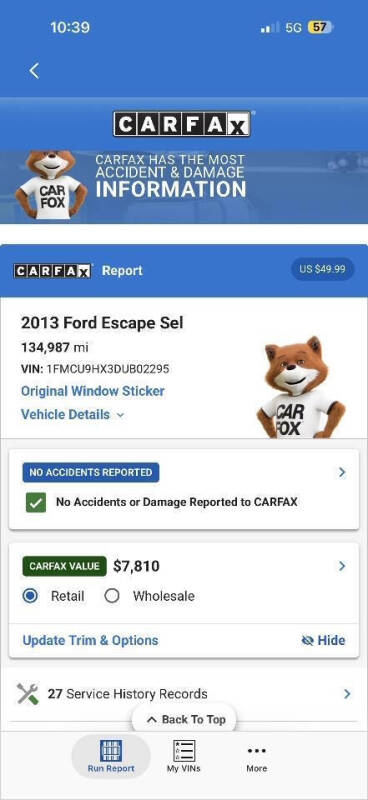 2013 Ford Escape SEL