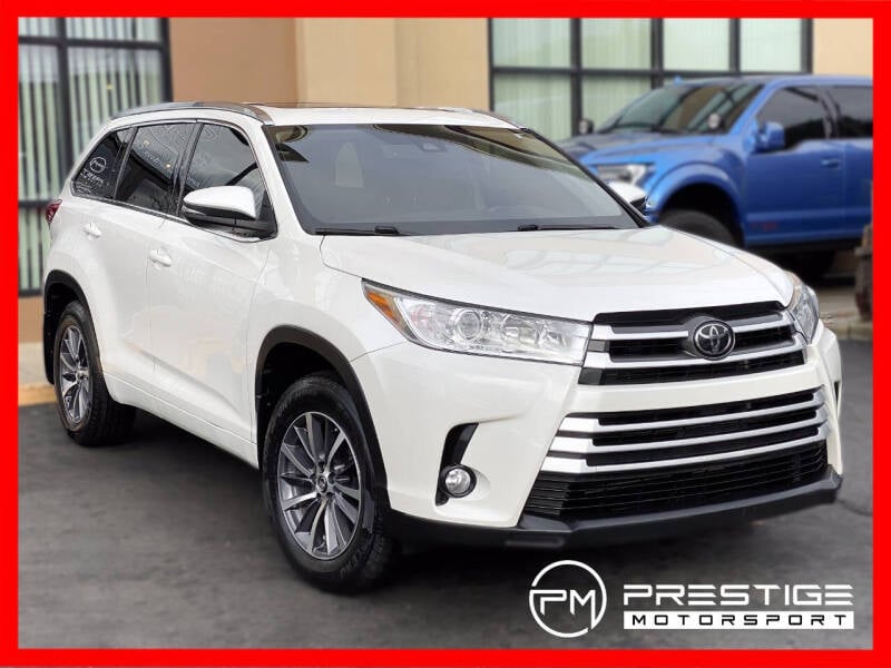 2018 Toyota Highlander for sale at Prestige Motorsport in Rancho Cordova CA