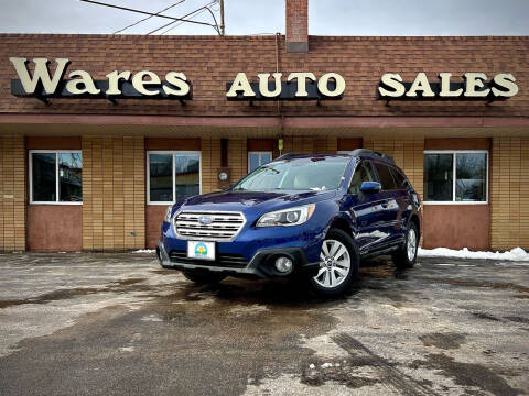 2016 Subaru Outback for sale at Wares Auto Sales INC in Traverse City MI