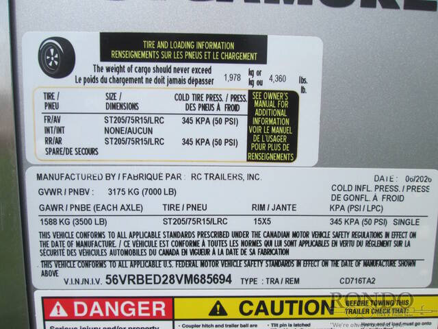 2027 RC Enclosed Cargo CD716TA2