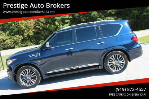 2018 Infiniti QX80 for sale at Prestige Auto Brokers in Raleigh NC