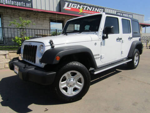 2017 Jeep Wrangler Unlimited for sale at Lightning Motorsports in Grand Prairie TX
