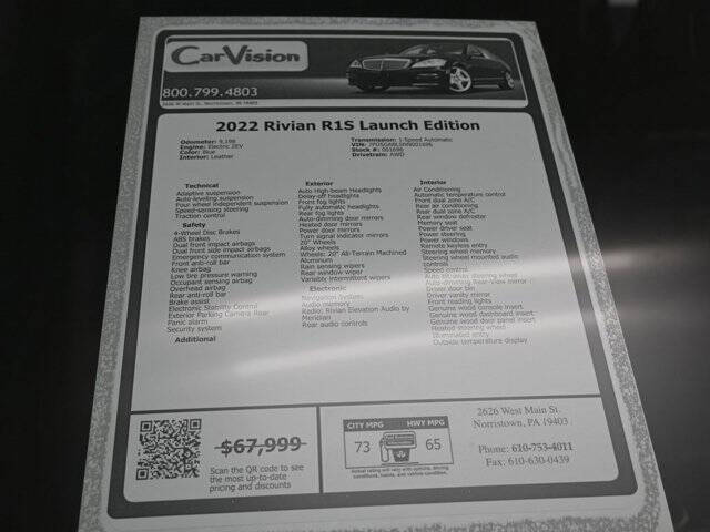 2022 Rivian R1S Launch Edition