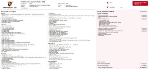 2017 Porsche Cayenne Turbo