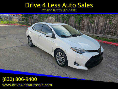 2017 Toyota Corolla for sale at Drive 4 Less Auto Sales in Houston TX