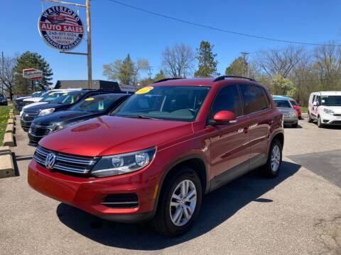 2015 Volkswagen Tiguan for sale at Waterford Auto Sales in Waterford MI