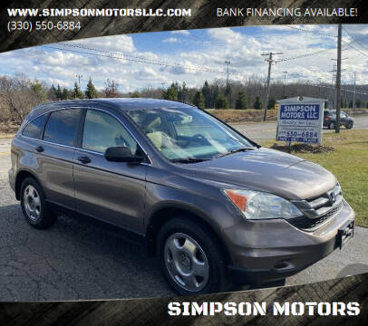 2011 Honda CR-V for sale at SIMPSON MOTORS in Youngstown OH