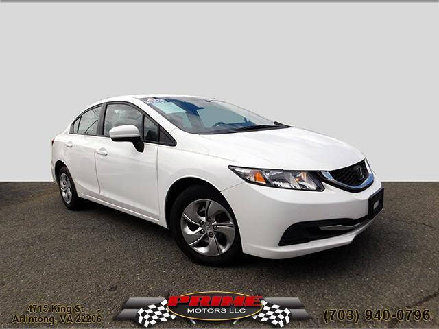 2015 Honda Civic for sale at PRIME MOTORS LLC in Arlington VA