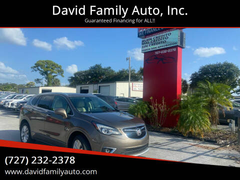 2019 Buick Envision for sale at David Family Auto, Inc. in New Port Richey FL