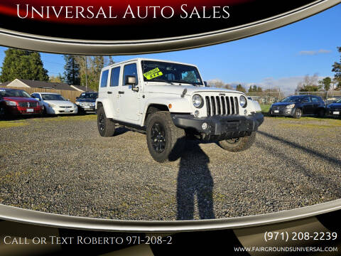 2016 Jeep Wrangler Unlimited for sale at Universal Auto Sales in Salem OR