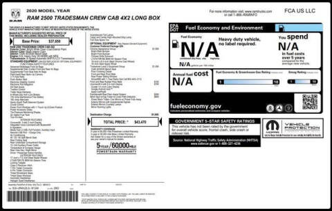 2020 RAM 2500 Tradesman