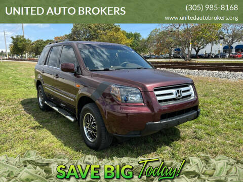 2008 Honda Pilot for sale at UNITED AUTO BROKERS in Hollywood FL