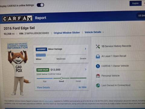 2016 Ford Edge SEL