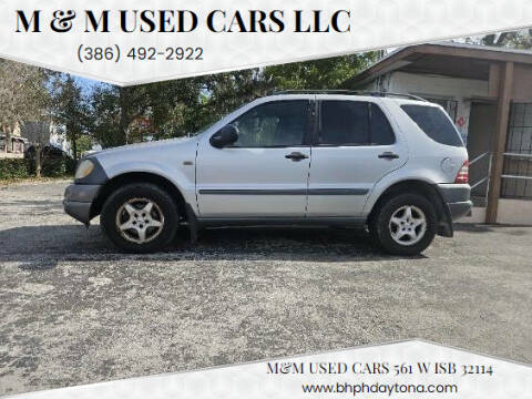 1999 Mercedes-Benz M-Class for sale at M & M Used Cars LLC in Daytona Beach FL