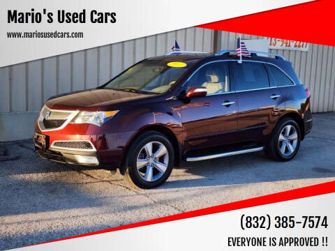 2013 Acura MDX for sale at Mario's Used Cars in Houston TX