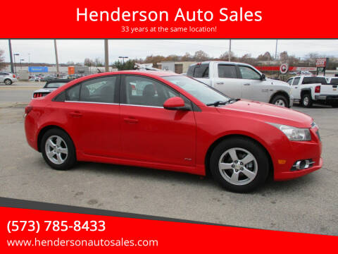 2014 Chevrolet Cruze for sale at Henderson Auto Sales in Poplar Bluff MO