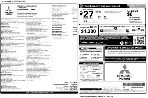 2022 Mitsubishi Outlander SEL