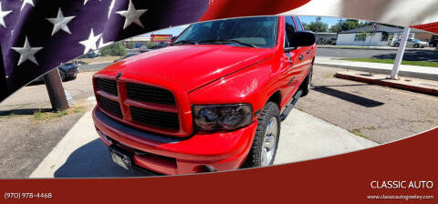 2003 Dodge Ram Pickup 1500 for sale at Classic Auto in Greeley CO