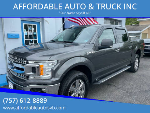2018 Ford F-150 for sale at AFFORDABLE AUTO & TRUCK INC in Virginia Beach VA