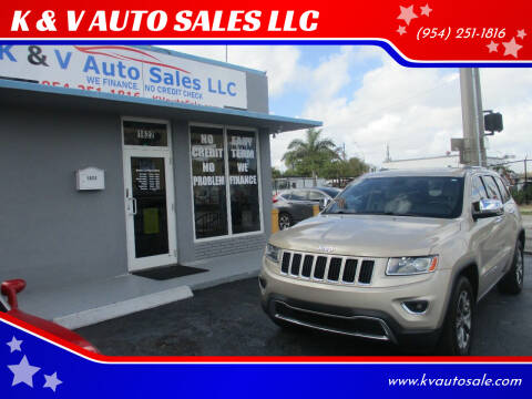 2014 Jeep Grand Cherokee for sale at K & V AUTO SALES LLC in Hollywood FL