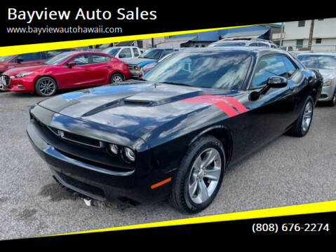 2016 Dodge Challenger for sale at Bayview Auto Sales in Waipahu HI