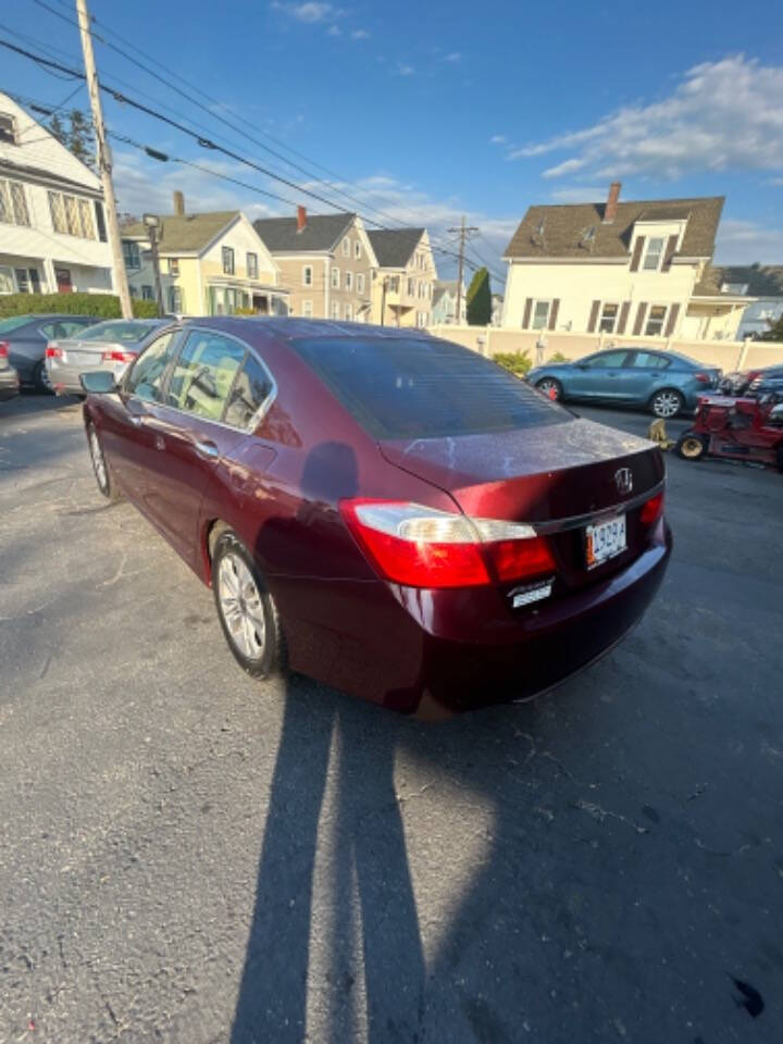 2014 Honda Accord for sale at STATION 7 MOTORS in New Bedford, MA