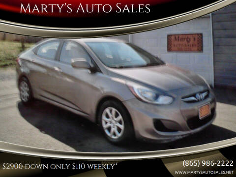 2014 Hyundai Accent for sale at Marty's Auto Sales in Lenoir City TN