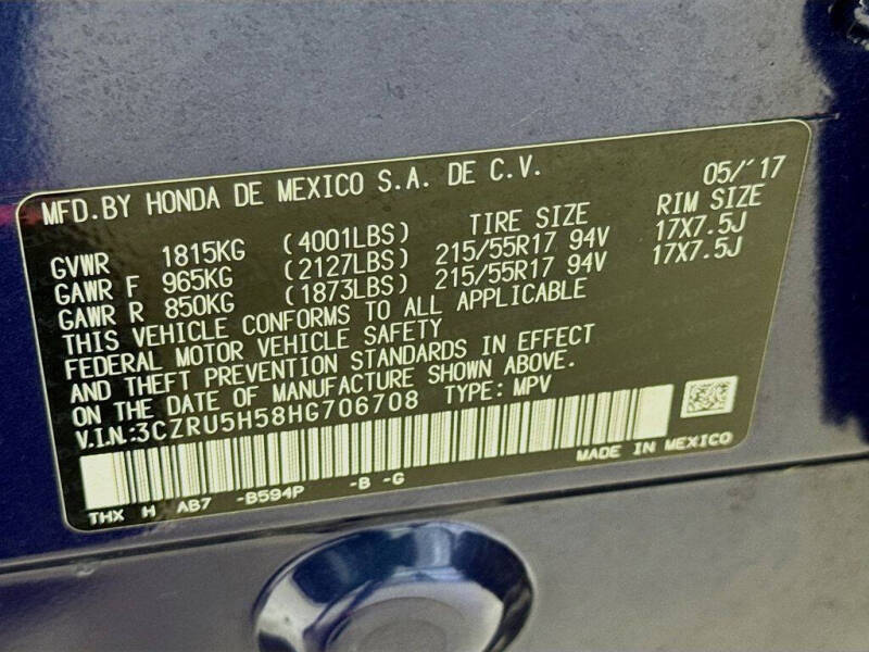 2017 Honda HR-V EX