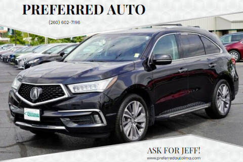 2018 Acura MDX for sale at Preferred Auto in Fort Wayne IN