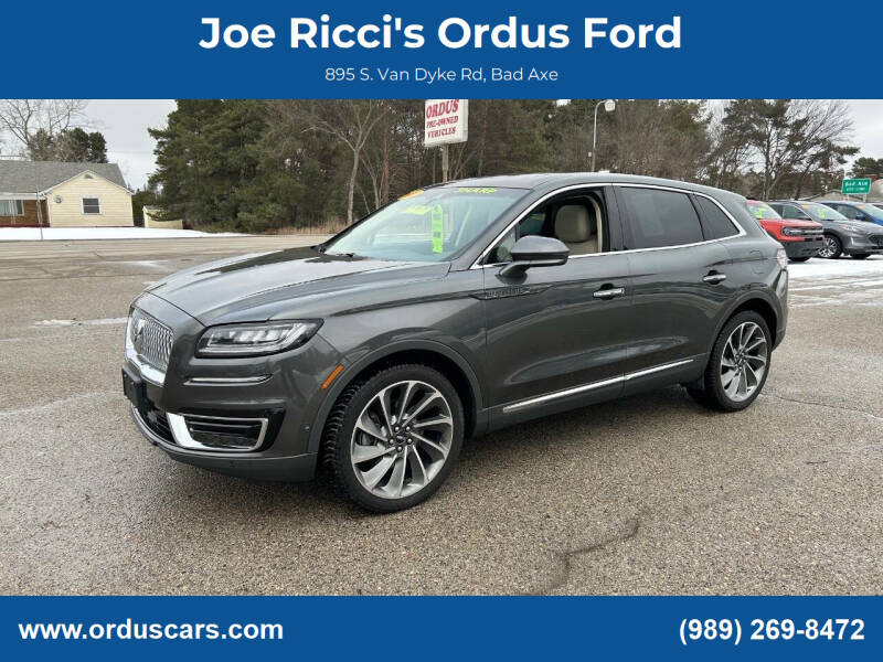 2020 Lincoln Nautilus for sale at Joe Ricci's Ordus Ford in Bad Axe MI