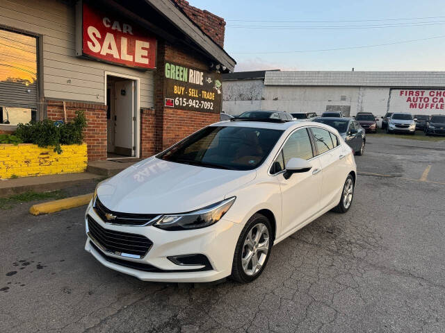 2017 Chevrolet Cruze for sale at Green Ride LLC in NASHVILLE, TN