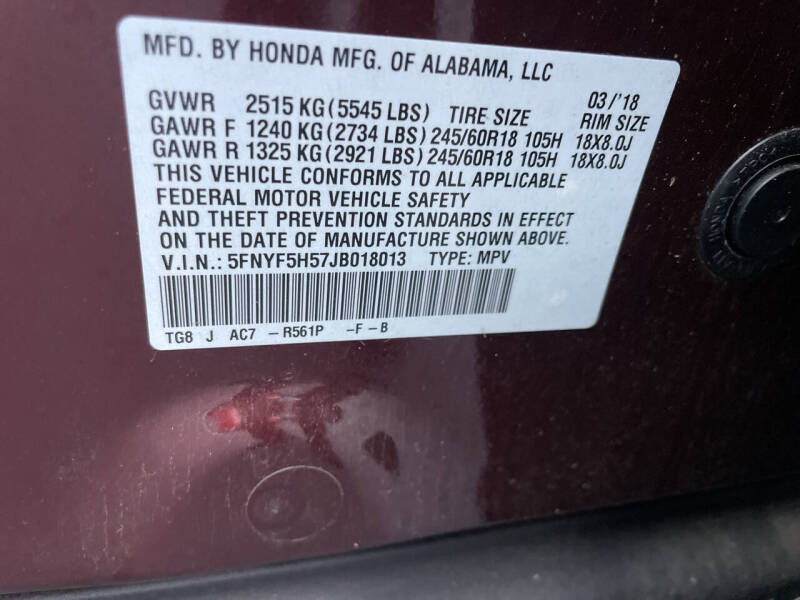 2018 Honda Pilot EX-L