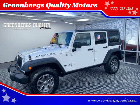 2014 Jeep Wrangler Unlimited for sale at Greenbergs Quality Motors in Napa CA