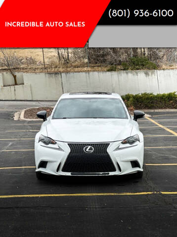 2015 Lexus IS 250 for sale at INCREDIBLE AUTO SALES in Bountiful UT